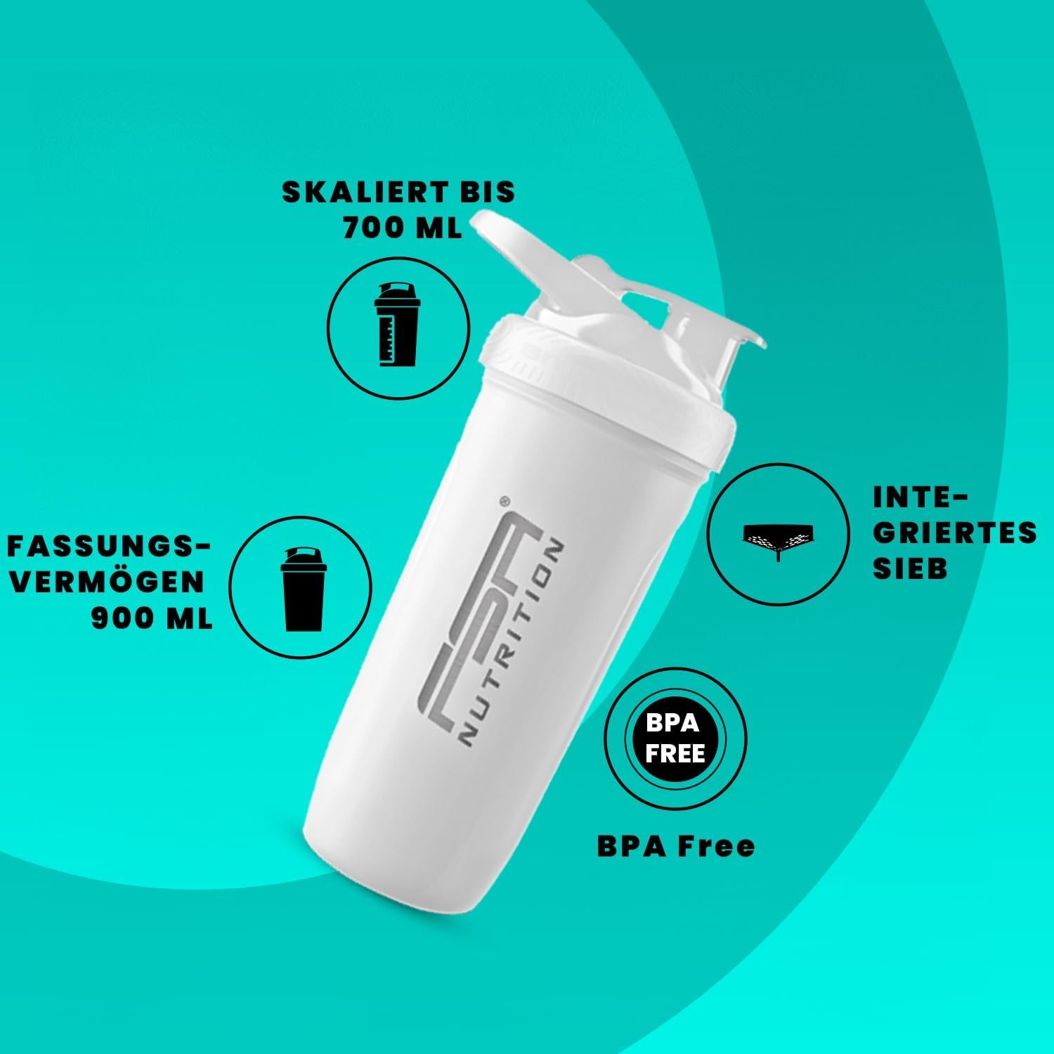 FSA NUTRITION Protein Shaker Edelstahl