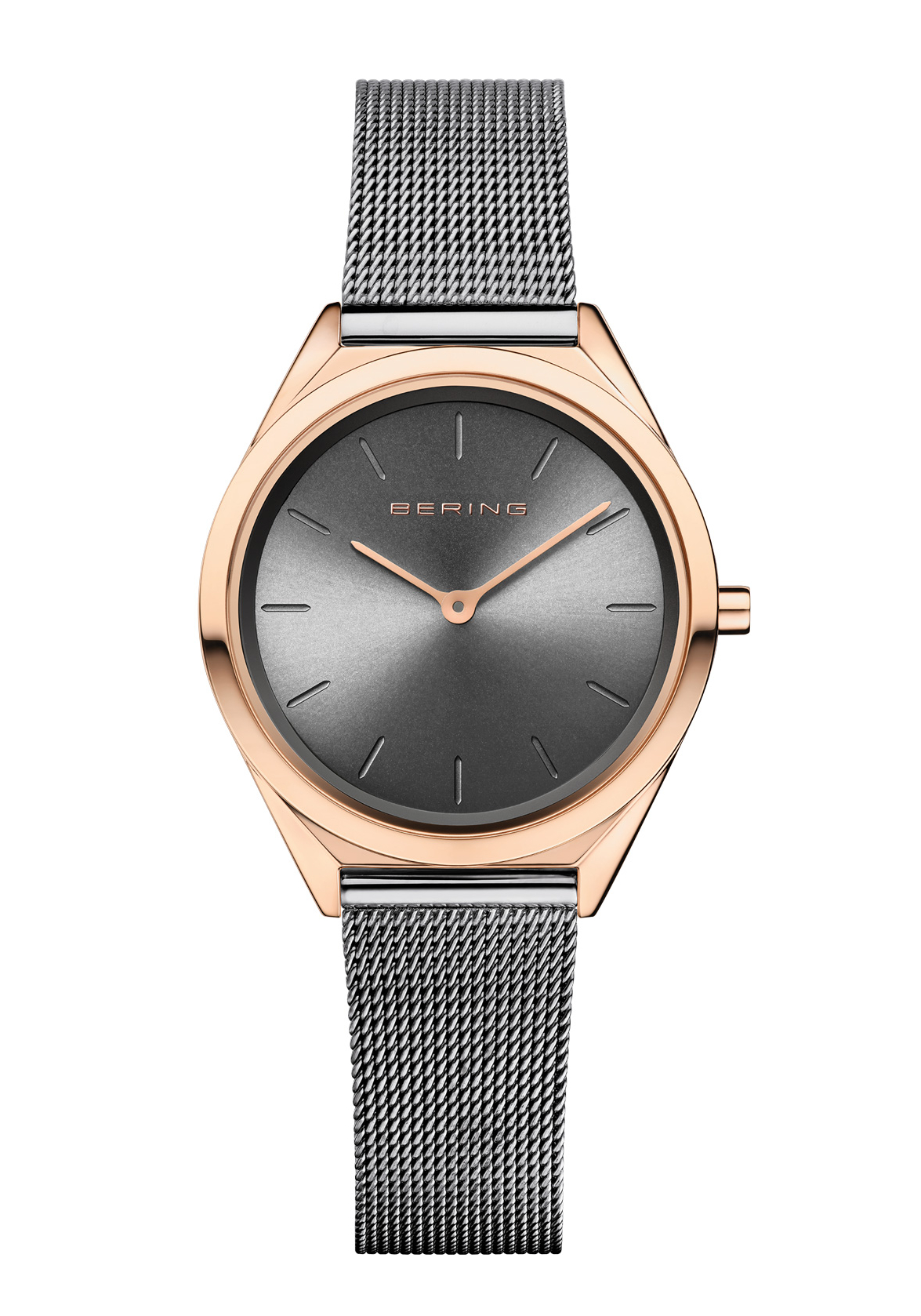 BERING Damenuhr Ultra Slim 4.8 Anthrazit 17031-369