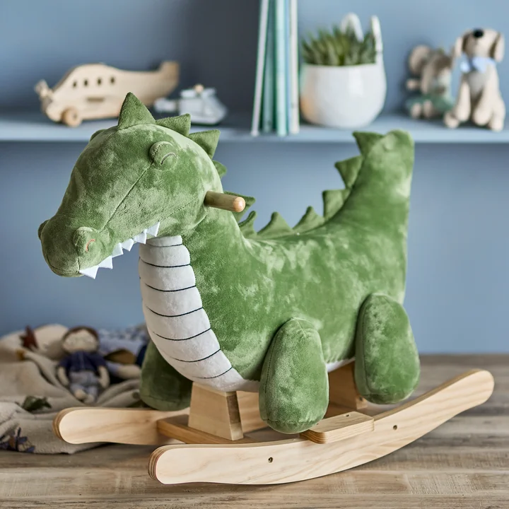Bloomingville Mini - Arni Schaukelspielzeug, Krokodil, grün