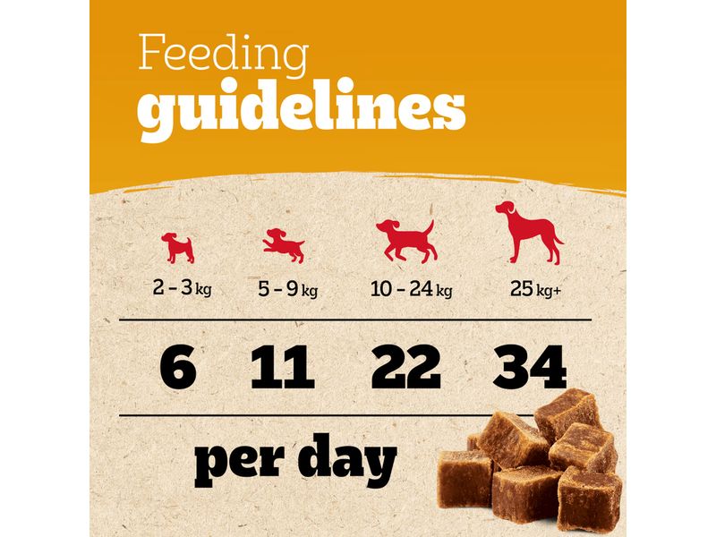 Pedigree Kausnack Ranchos Cubes Huhn 70 g Schonend luftgetrocknete Happen mit Huhn