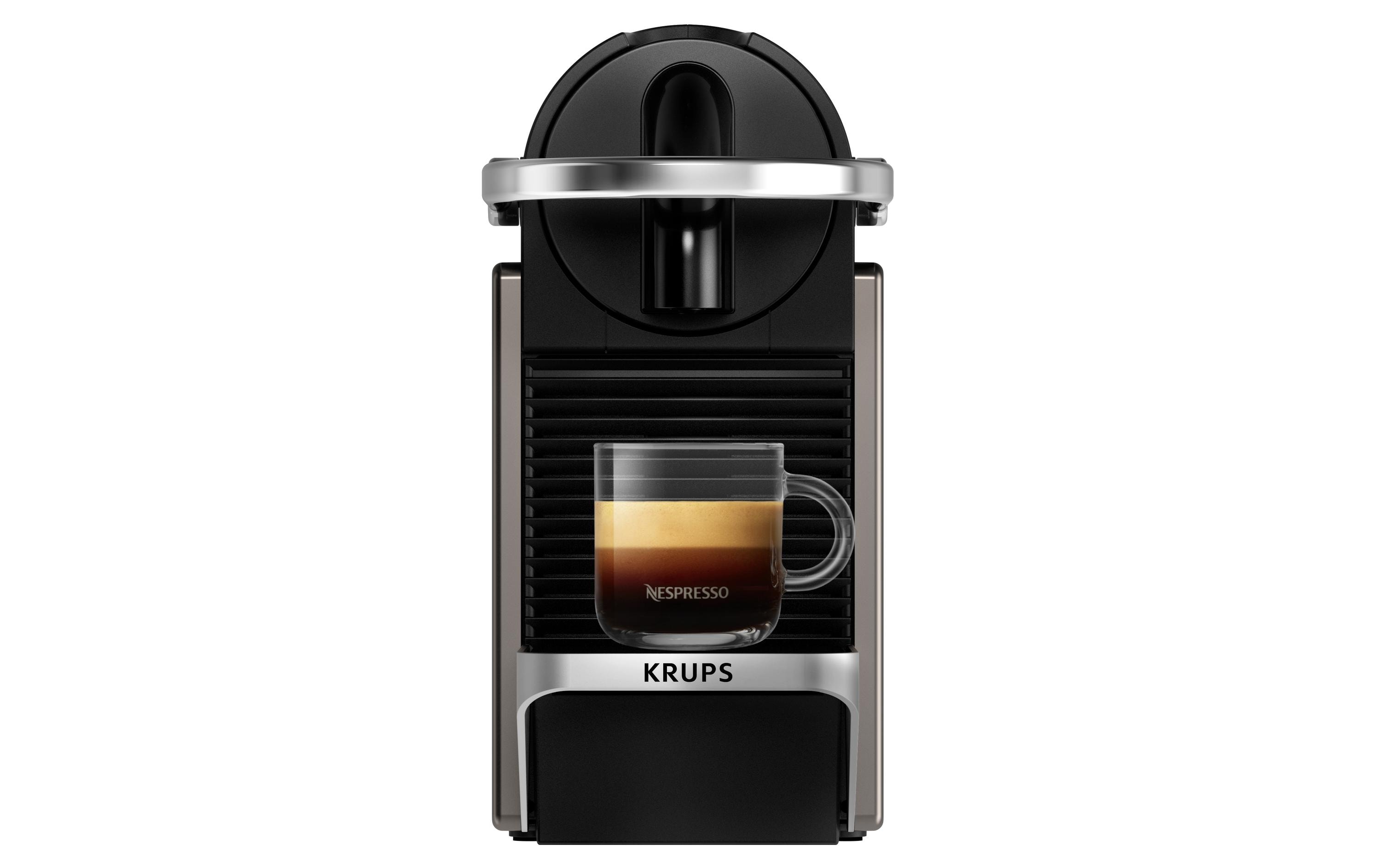 Kaffeemaschine Nespresso Pixie XN306TCH Titan<br>Elegante Kapselmaschine