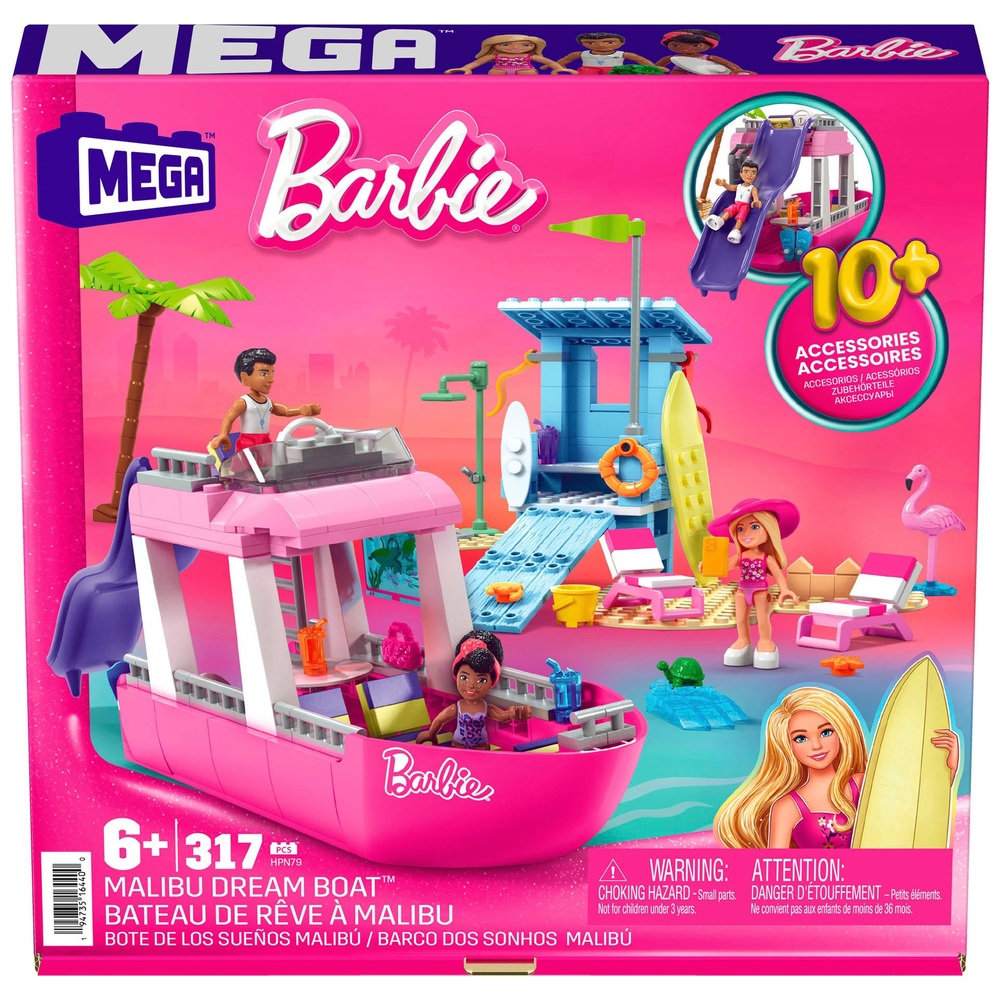 Mega Barbie Malibu Traumboot-Bauset