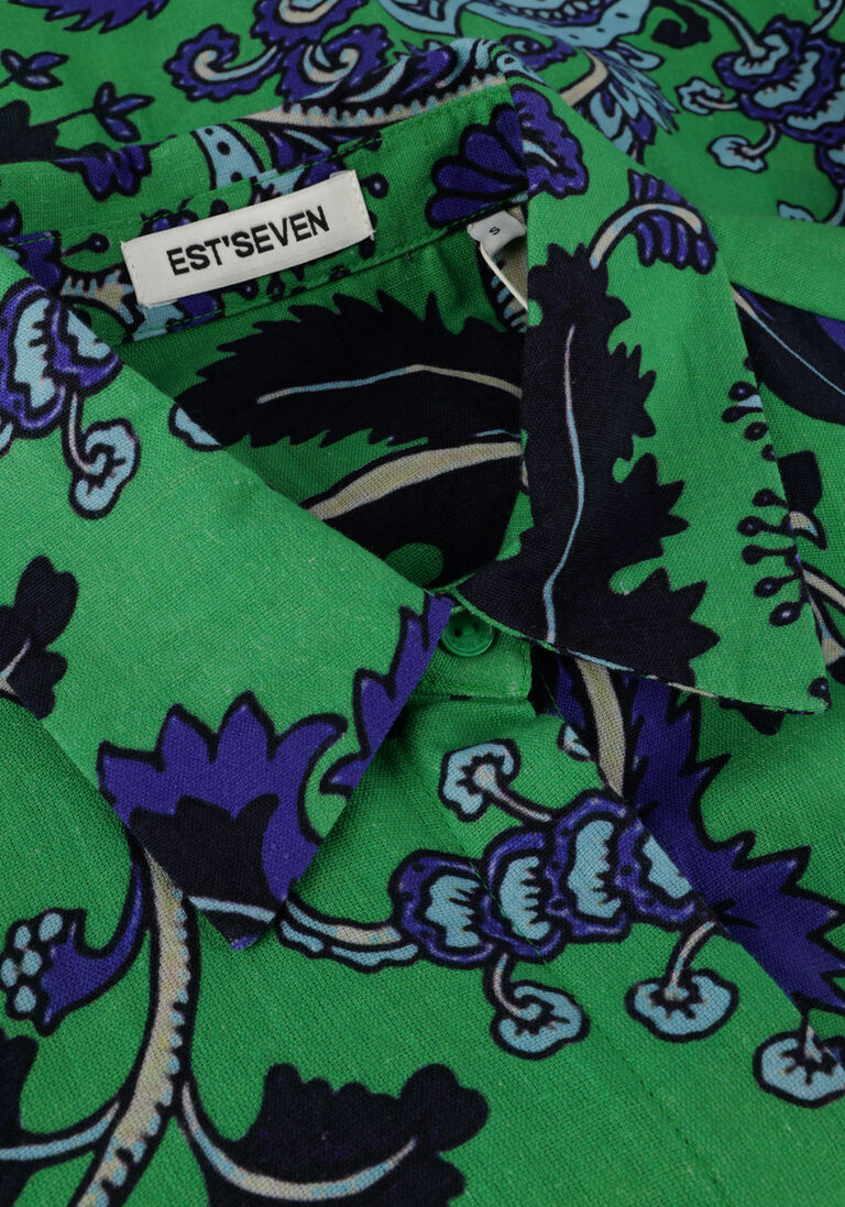 EST\\'SEVEN groene est'seven mini jurk elise dress