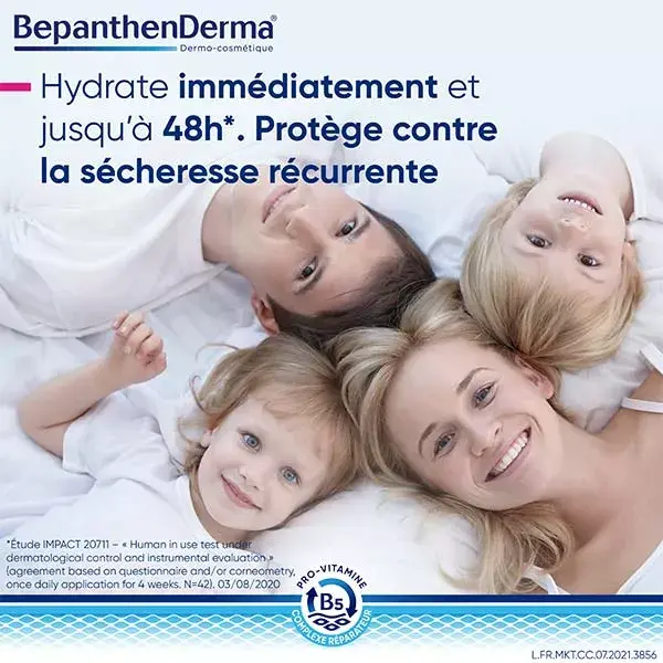 BepanthenDerma® Crème Riche Réparatrice Corps Peaux Sèches et Sensibles 200ml