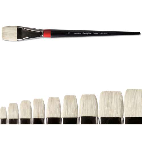 DALER-ROWNEY Georgian Borstenpinsel Serie 36, flach   kurz