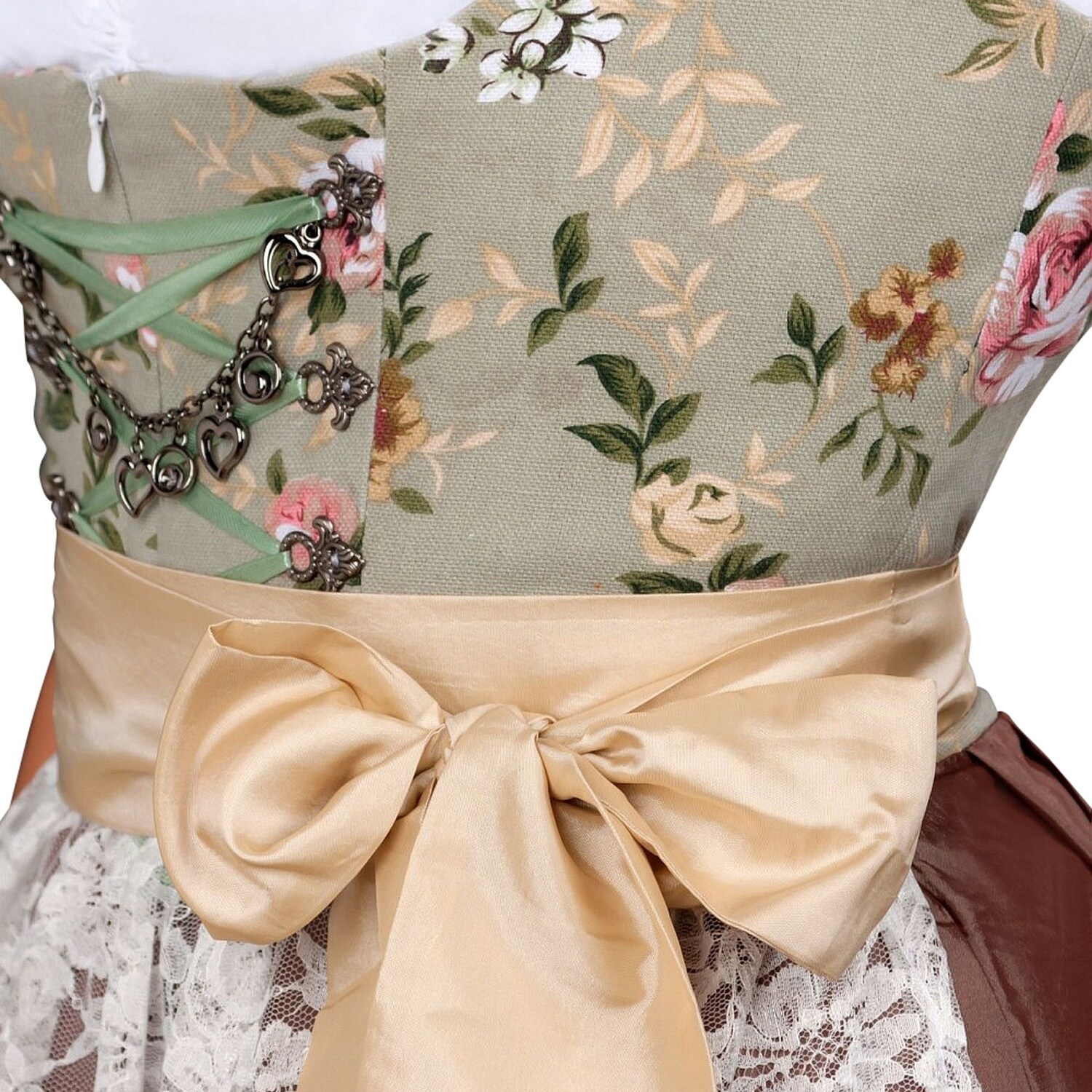 Midi Dirndl 2-teilig Blumen exclusive