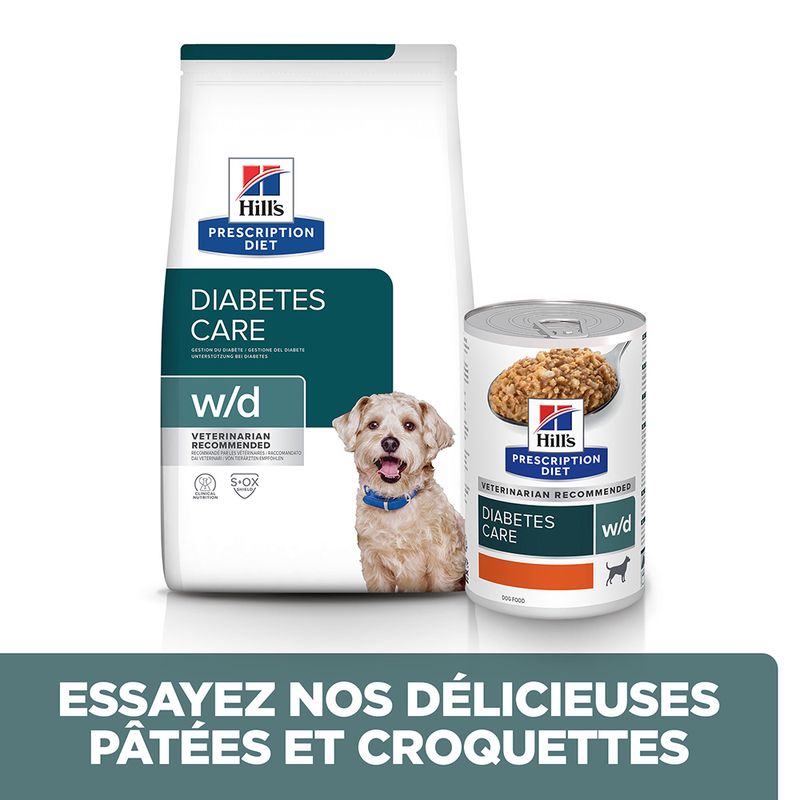 Hill's Prescription Diet w/d Diabetes Care poulet  à Prix Discount | bitiba.fr