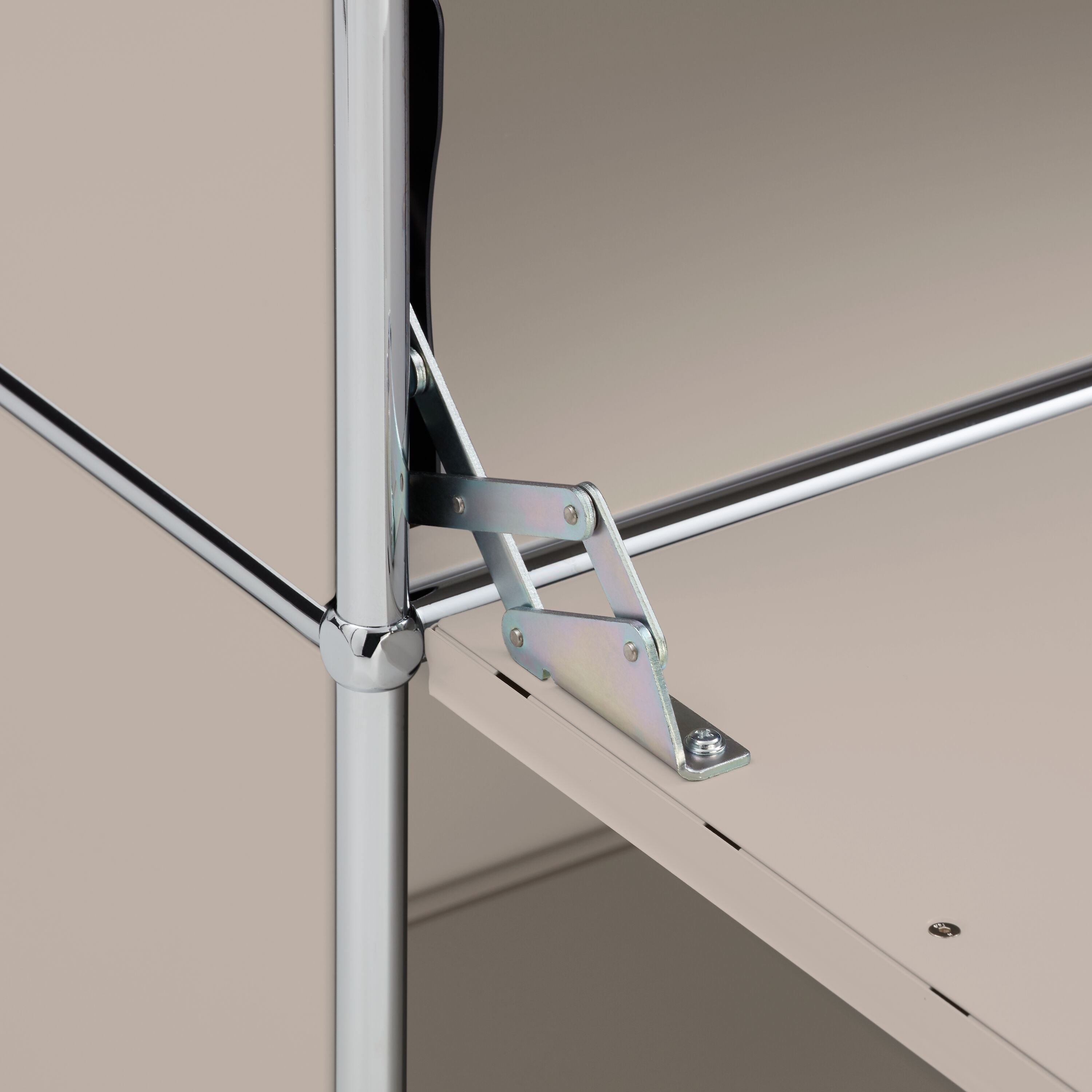 FLEXCUBE Eckschreibtisch - Taupe / B: 152.0 cm x T: 115.0 cm x H: 80.0 cm