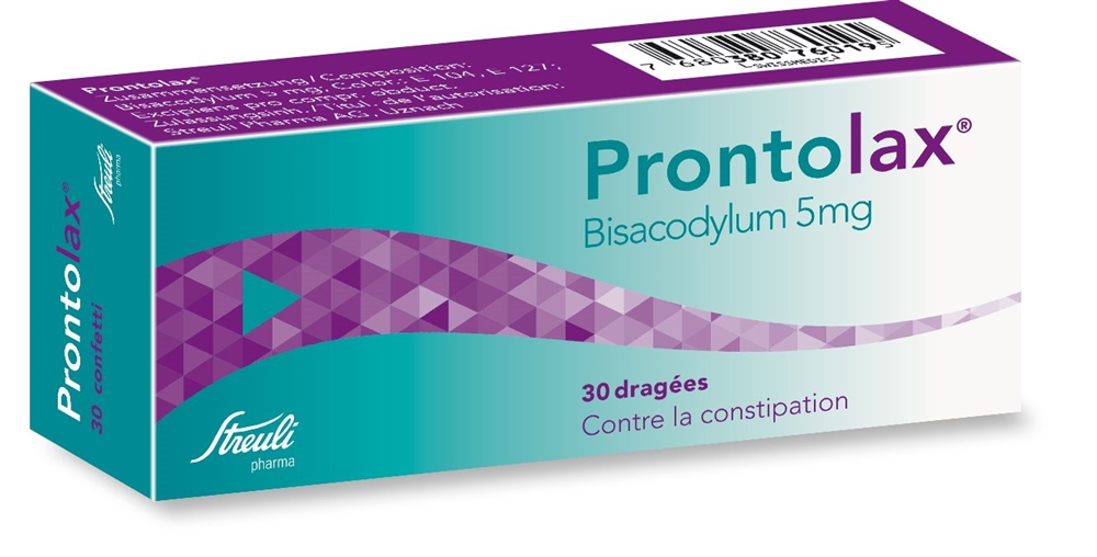 PRONTOLAX Drag 5 mg Blist 30 Stk<br>30 Stück, Blister, Überzogene Tablette