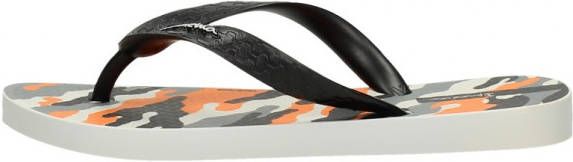 Ipanema Classic Kids teenslippers met printopdruk grijs zwart oranje