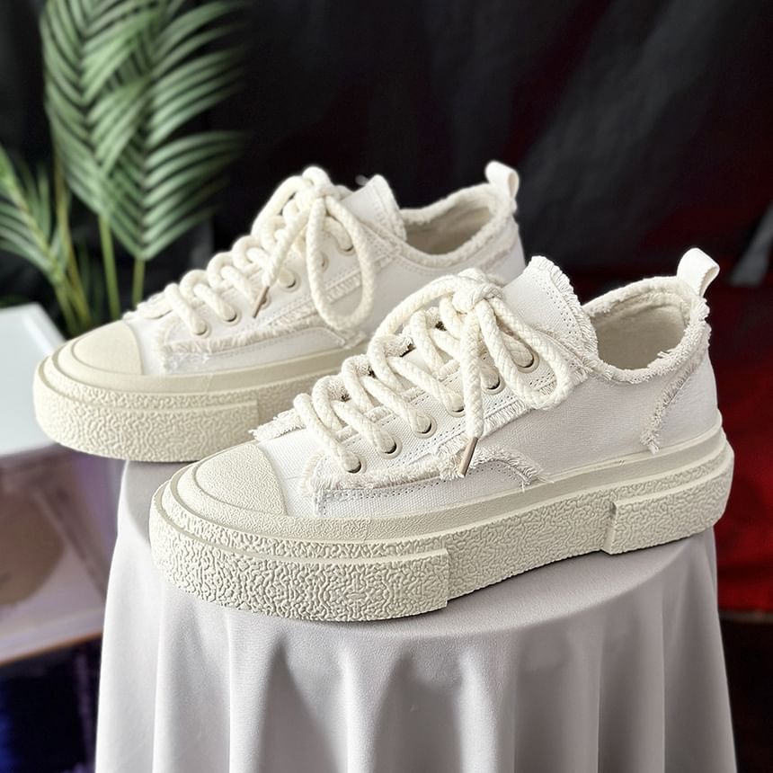 Tanzanite - Canvas Platform Sneakers