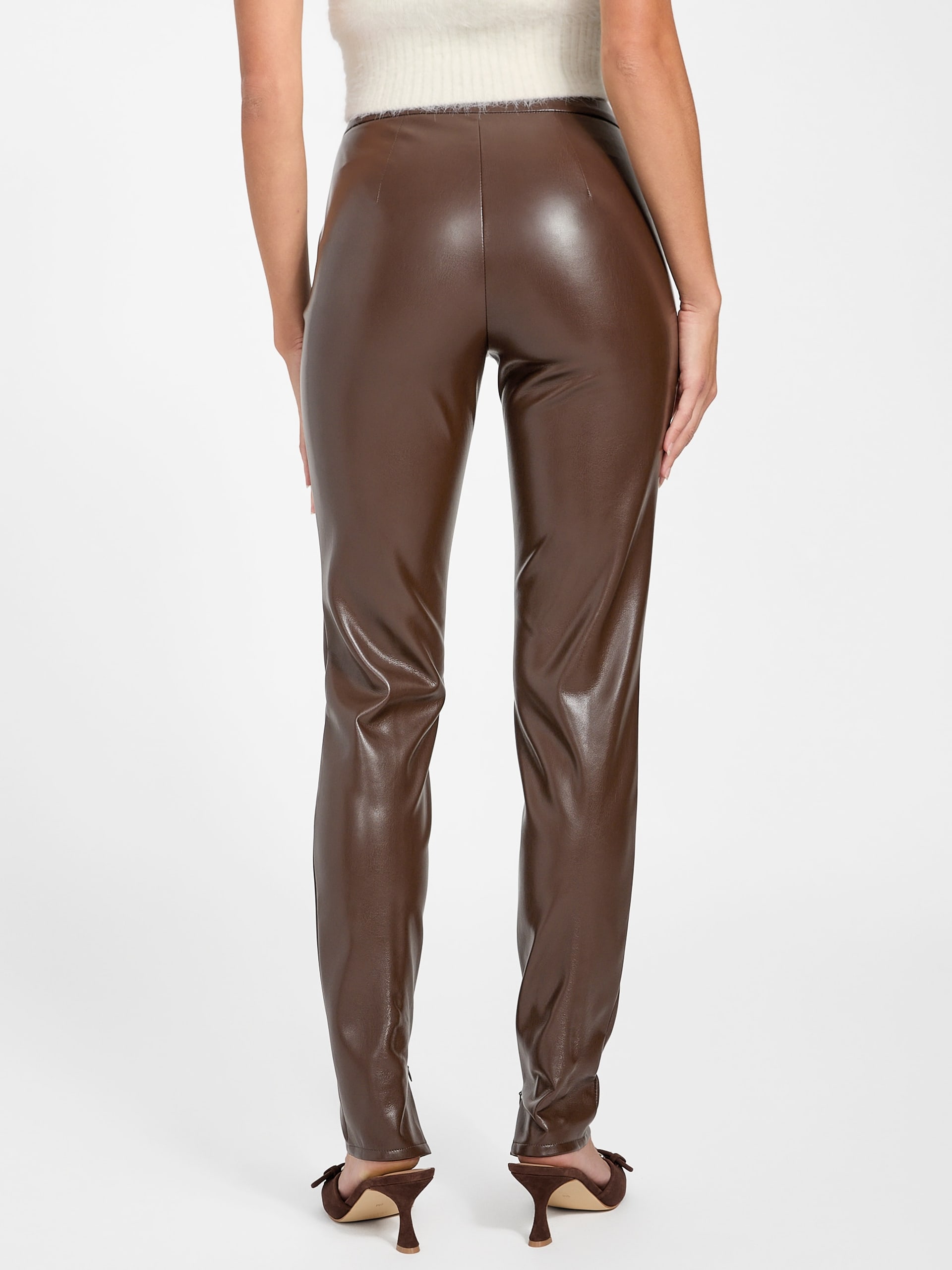 Leggings Prescilla em couro sintético
