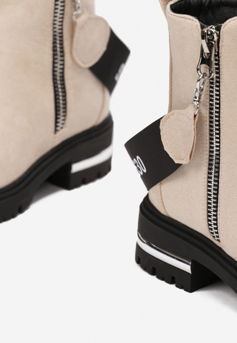 Bottines femme beige Entinas