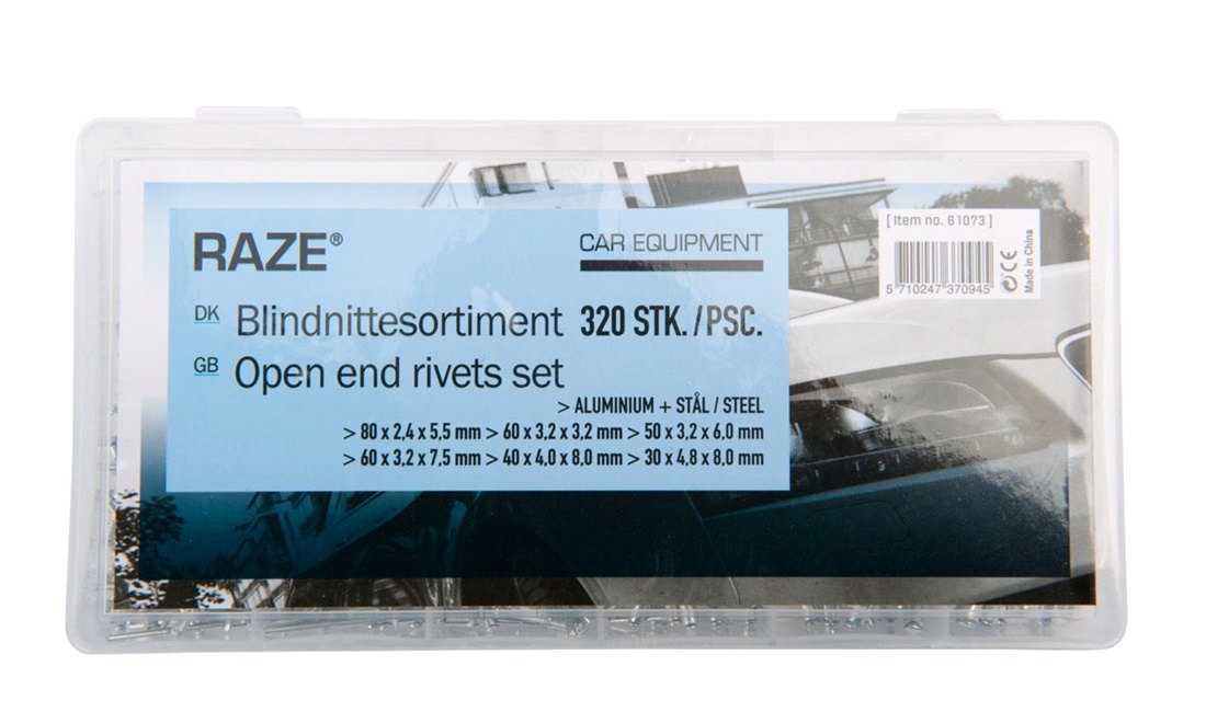 Blindnittesortiment 320 stk.