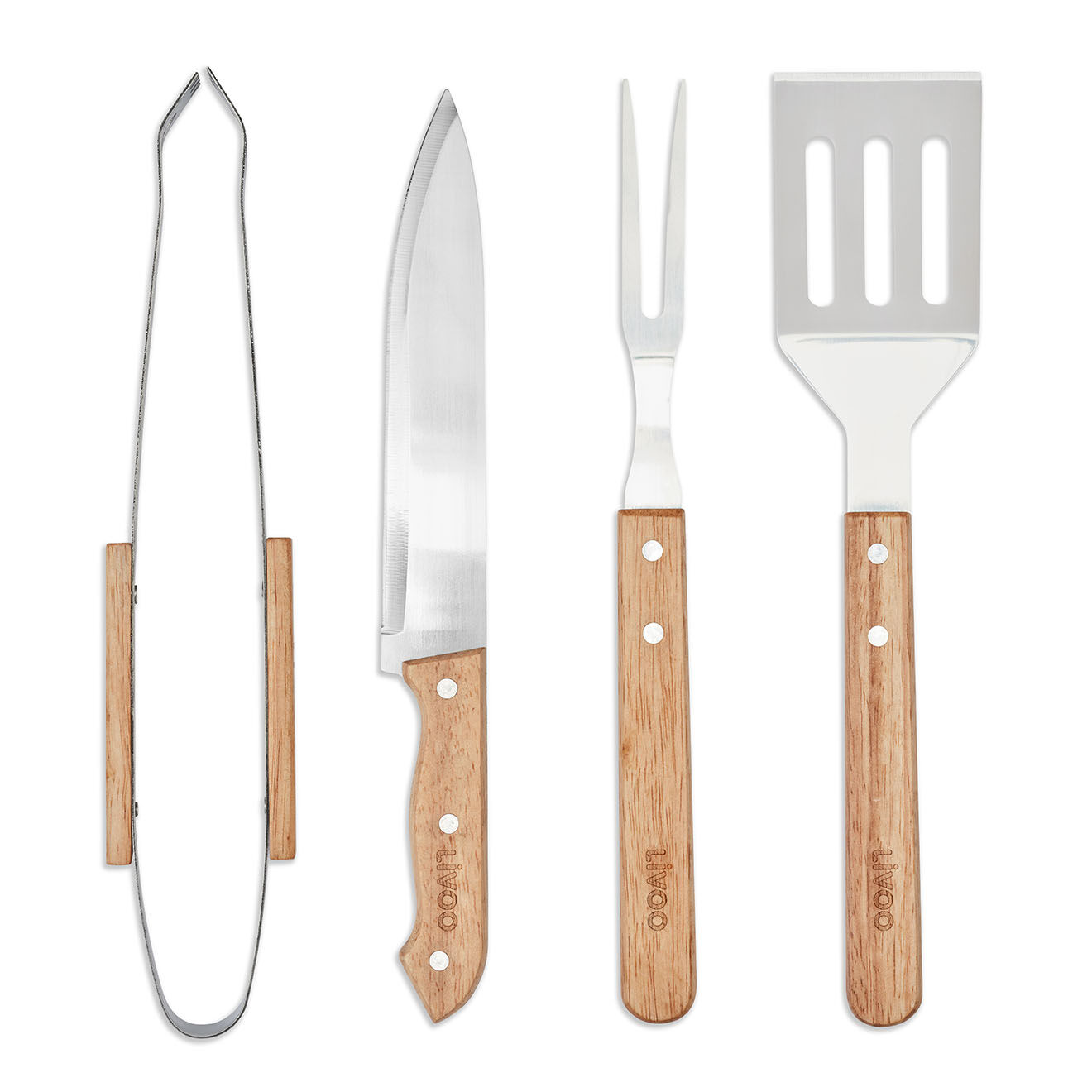 Livoo Set de 4 accessoires pour barbecue bois