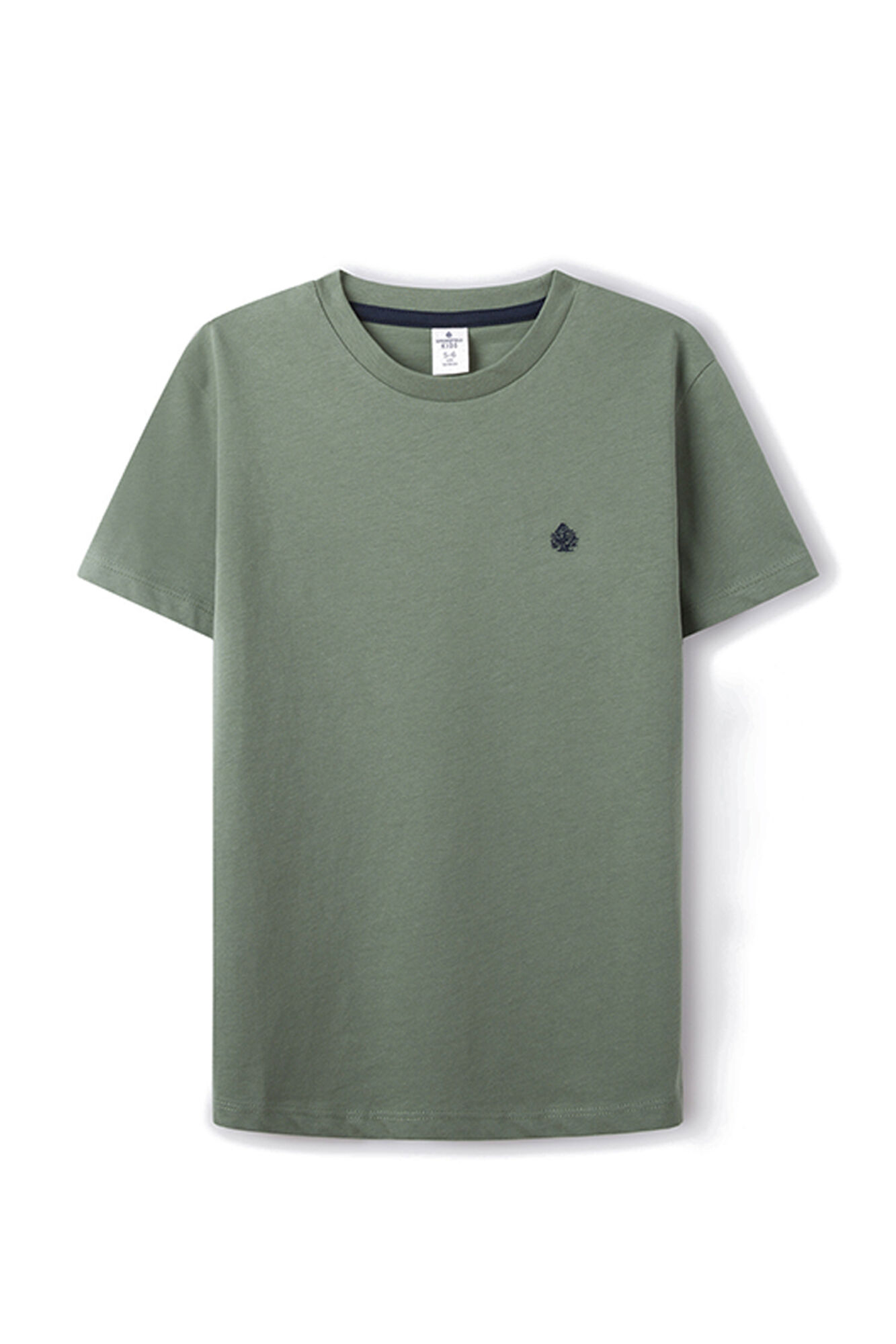Camiseta básica com logo para meninos