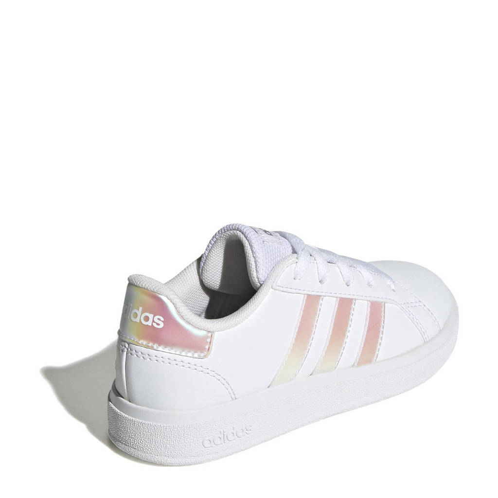 adidas Grand Court 2.0 sneakers wit/metallic zilver