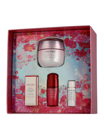 Shiseido White Lucent Set mit Brightening Gel Cream 50ml-10ml-5ml-7ml-1Stück