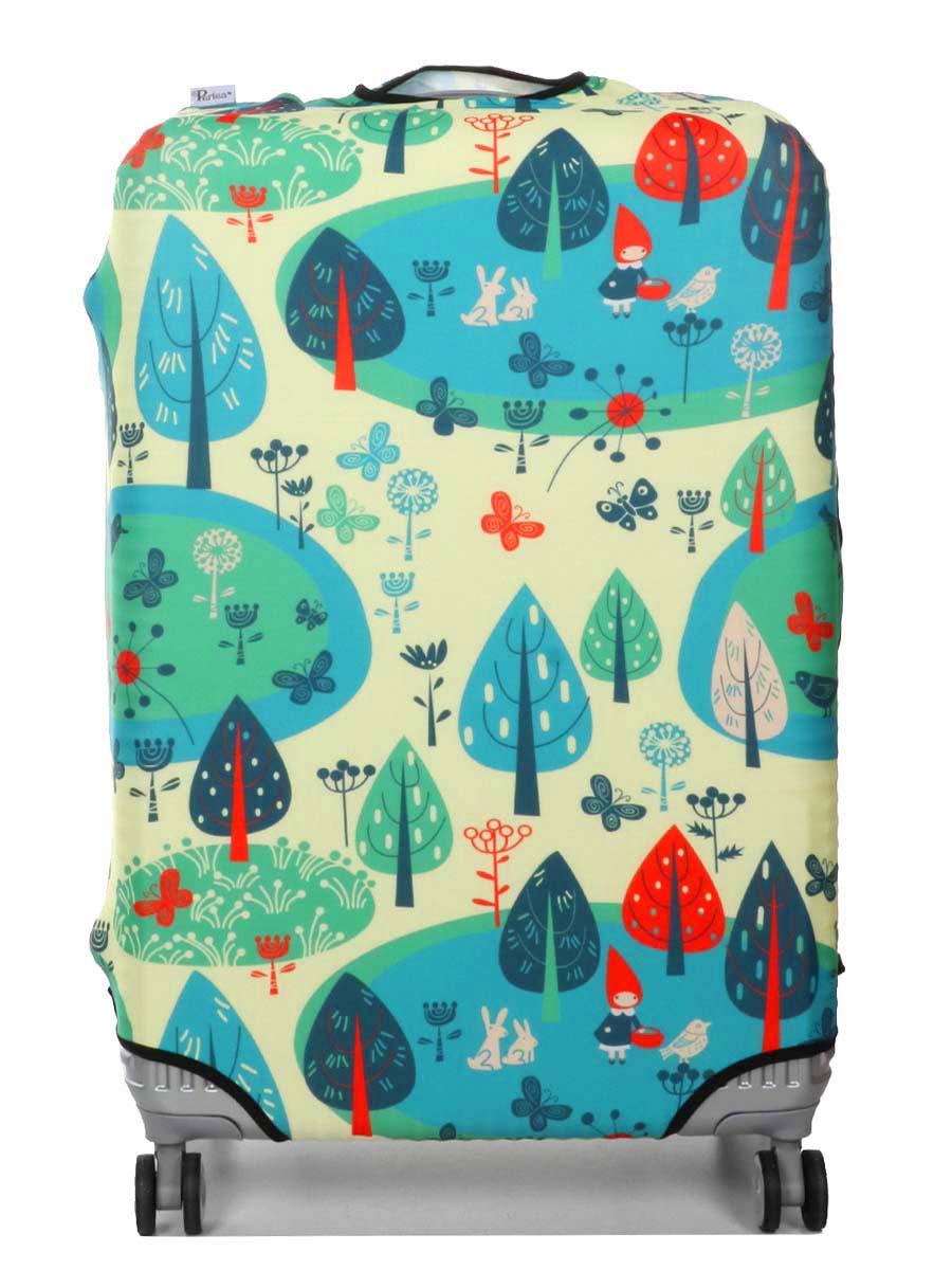 Housse de valise Periea Yellow and Blue Woodland L