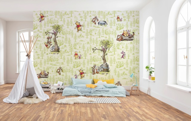 Komar Vliestapete »Digitaldruck Vlies -  Winnie the Pooh Friends - Grösse 300 x 280 cm« bedruckt glatt Kinderzimmer