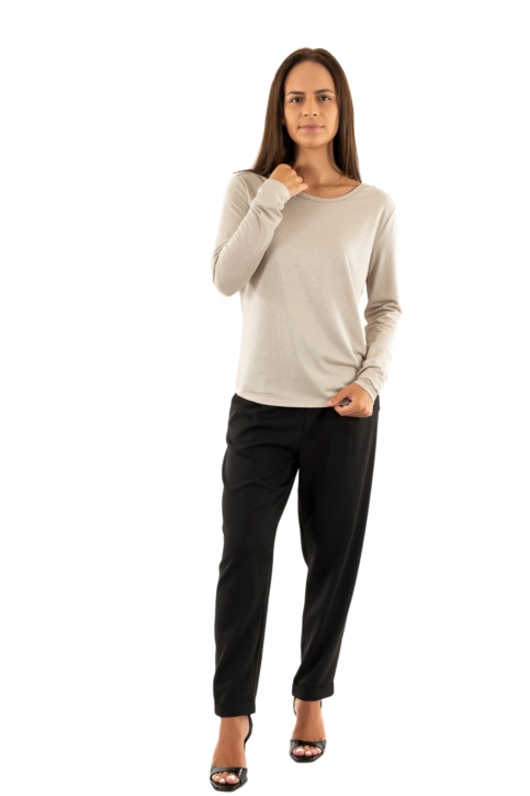 Tee shirt manches longues sun valley polesk 1005 sable