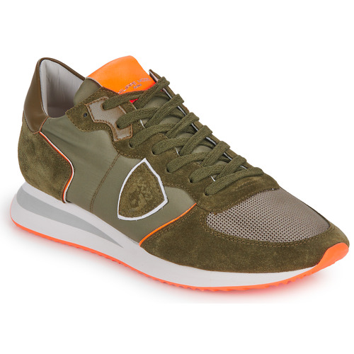 Philippe Model - TROPEZ X LOW MAN Kaki / Naranja