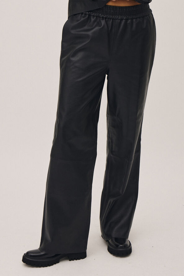 Magasin du Nord Collection Tana 2 LWG - 100% Leather Pants Black