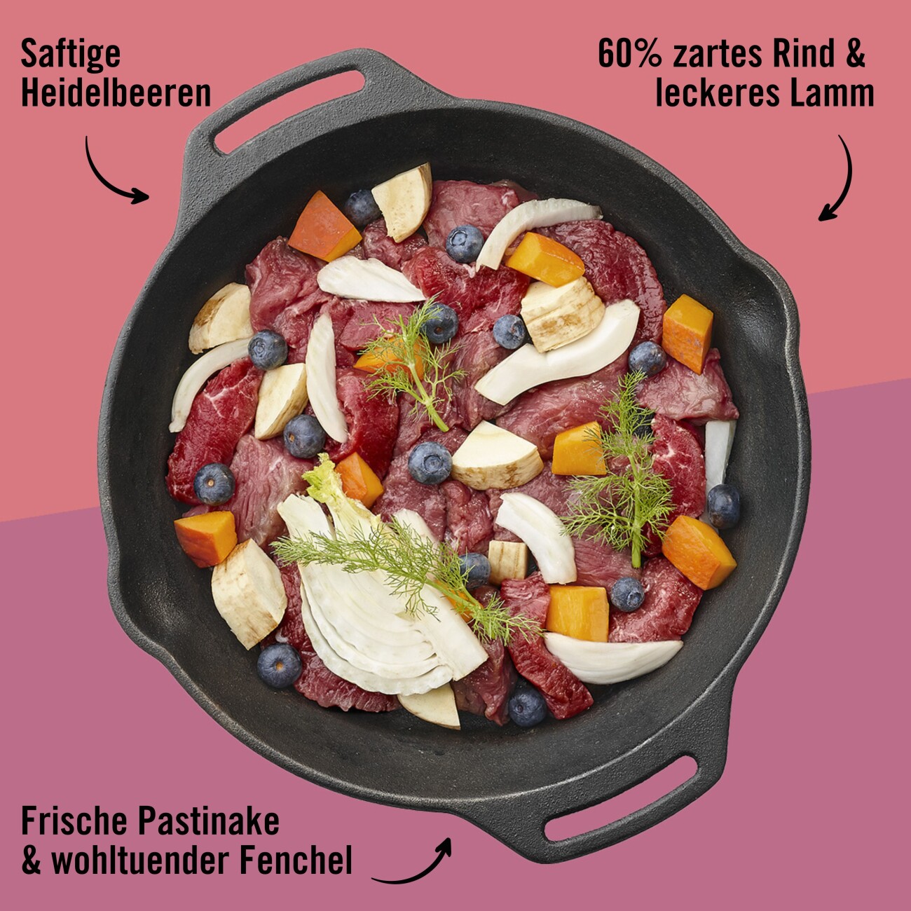 Dogs'n Tiger Glücksbringer Rind & Lamm 6x400 g