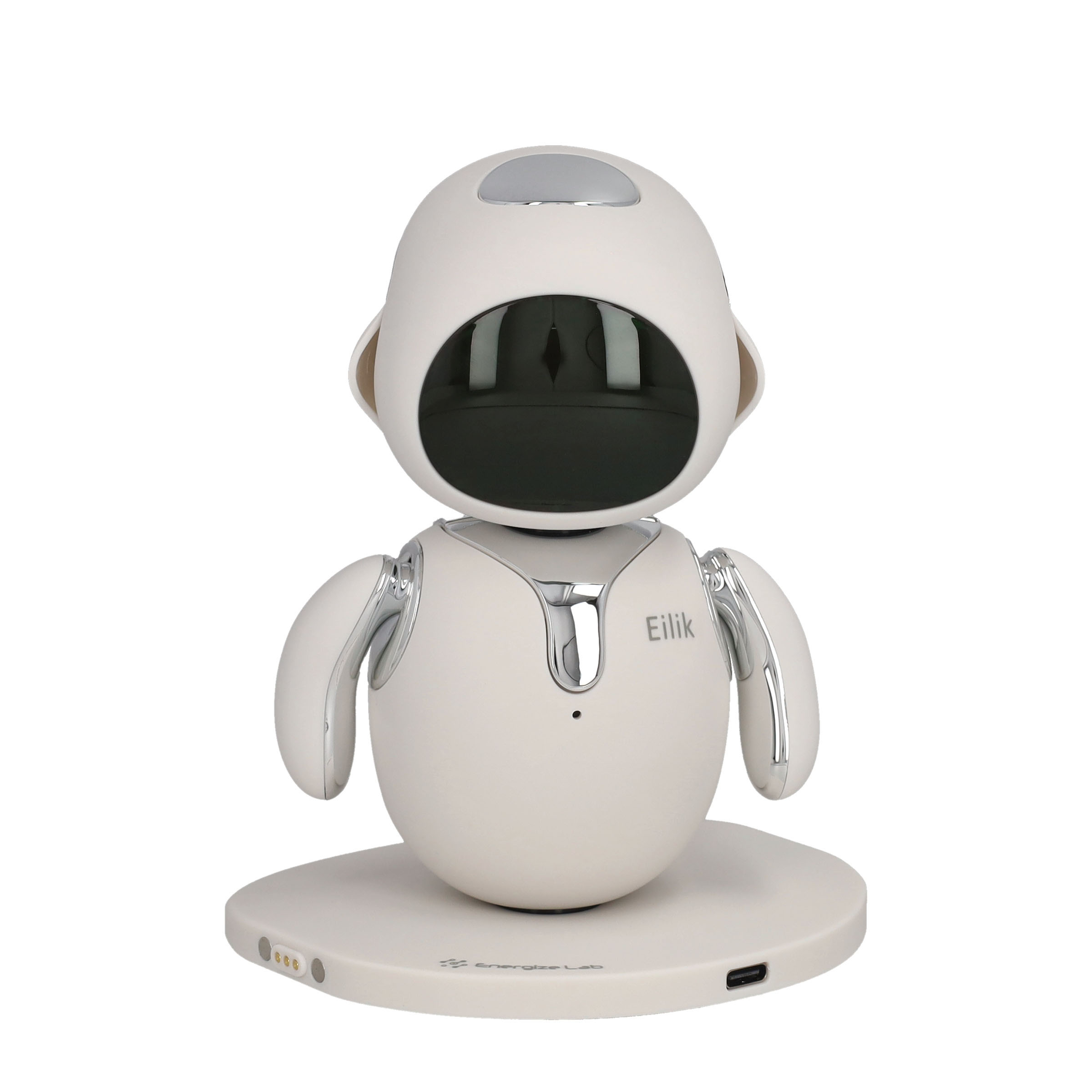 Eilik Der kleine Desktop Begleiter Bot mit unendlichem Spass - Silber (Limited Editon)