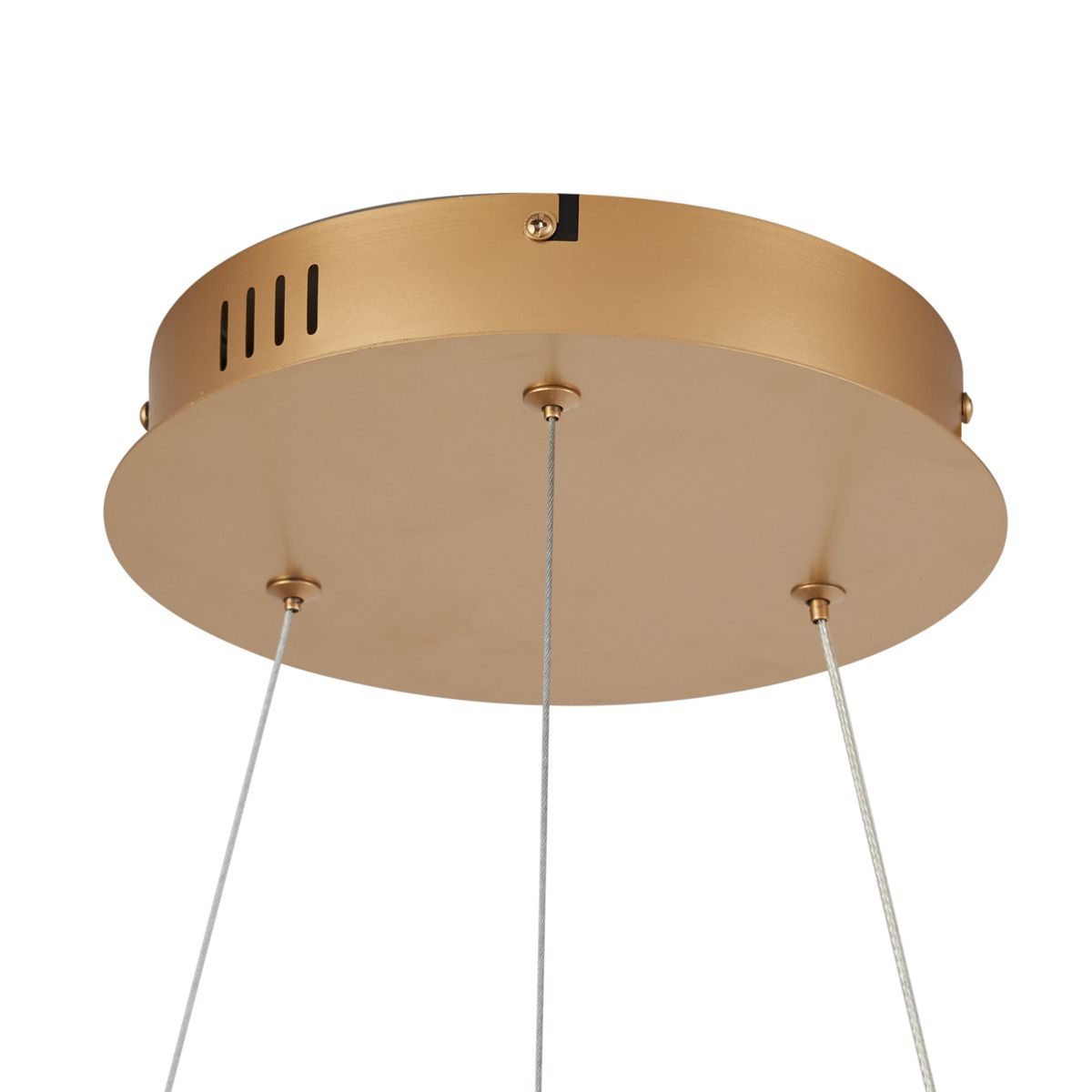 Moderne hanglamp messing 78cm incl. LED 3-staps dimbaar - Anello Chandelier