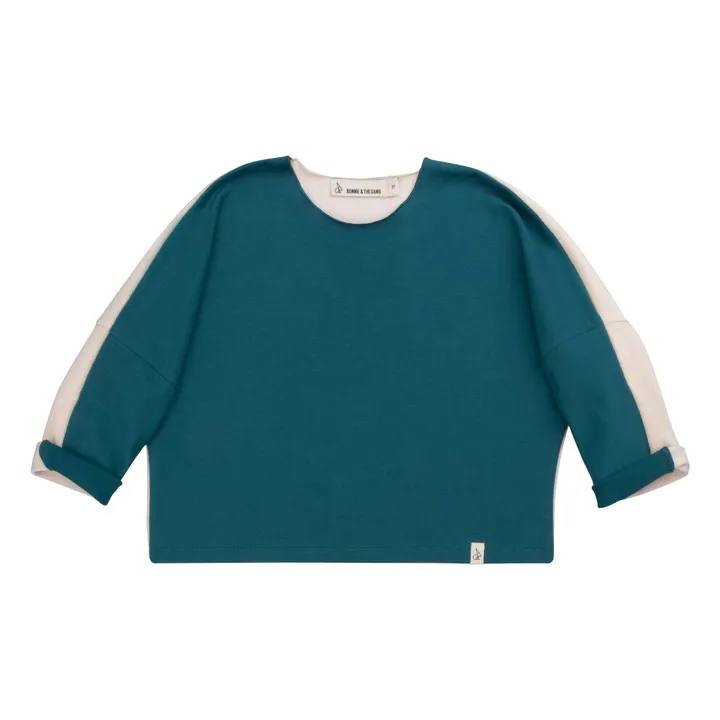 Bonnie & The Gang Sweat Ayden Coton Bio | Bleu Vert