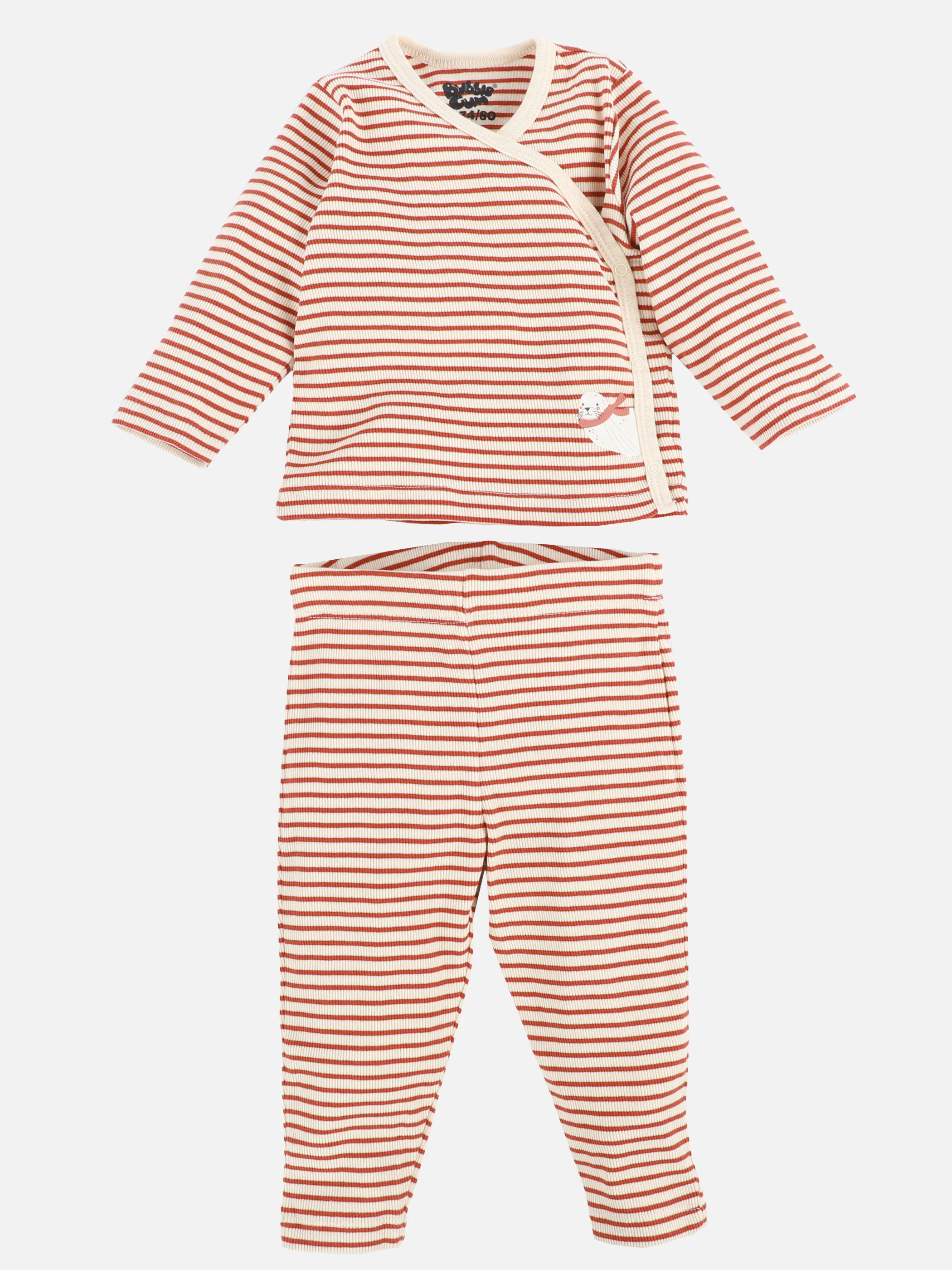 Baby Mädchen Set, 2tlg. best aus Wickelshirt und Hose