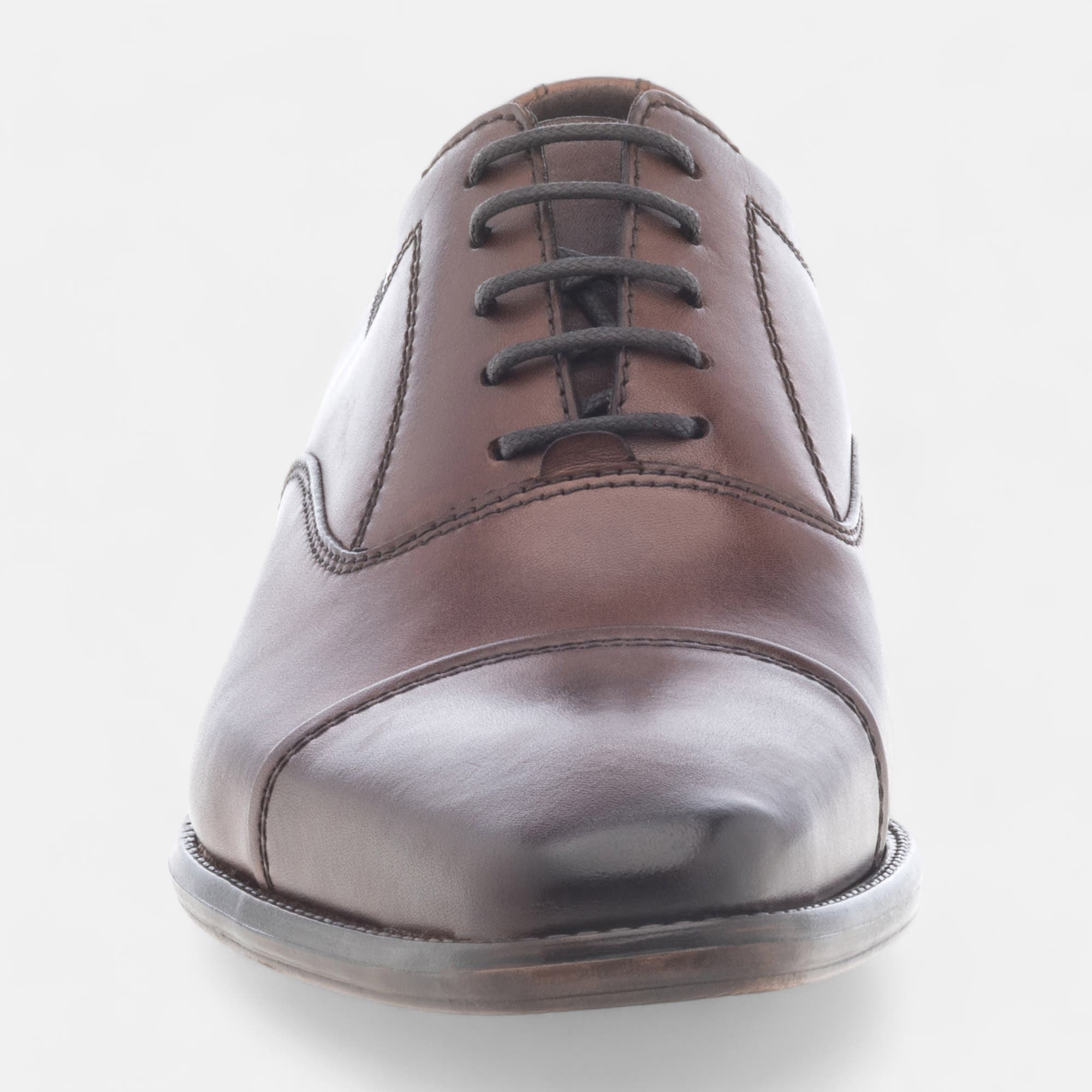 Derbies Homme en cuir cognac