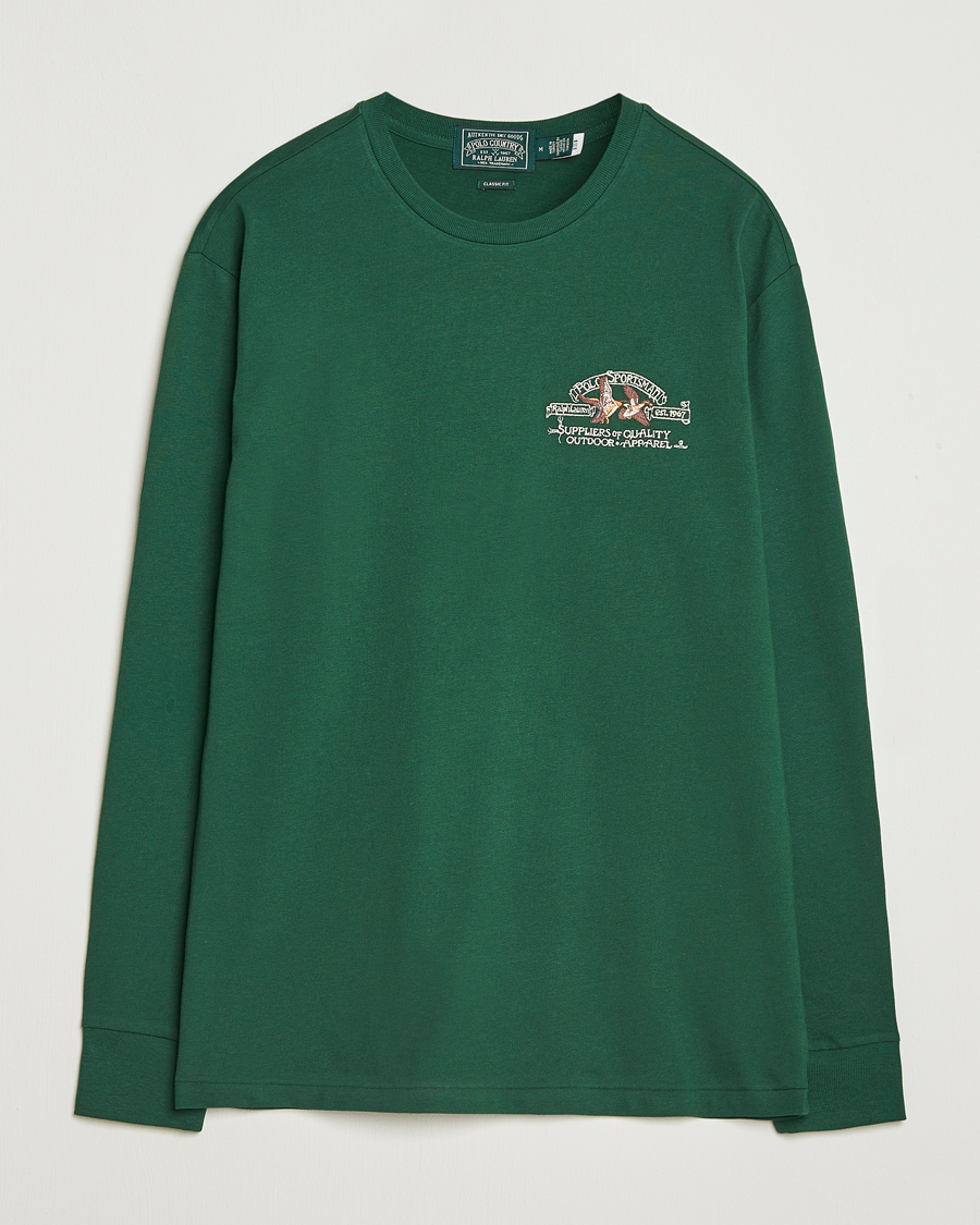 Polo Ralph Lauren Classic Fit Long Sleeve Jersey T-Shirt Vintage Pine