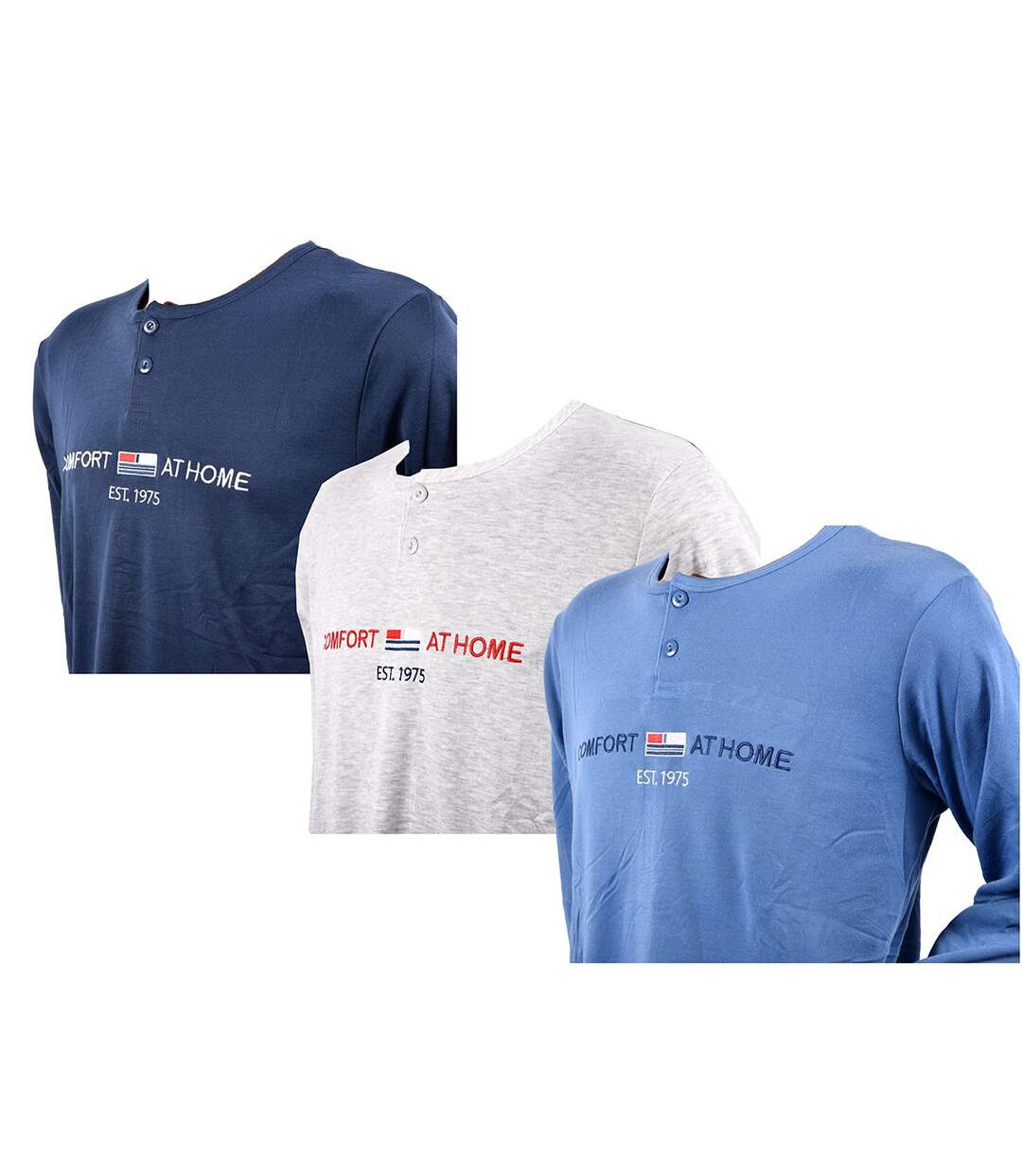 Pyjama Homme Long SWEET SECRET C2687 AT HOME Pack de 3
