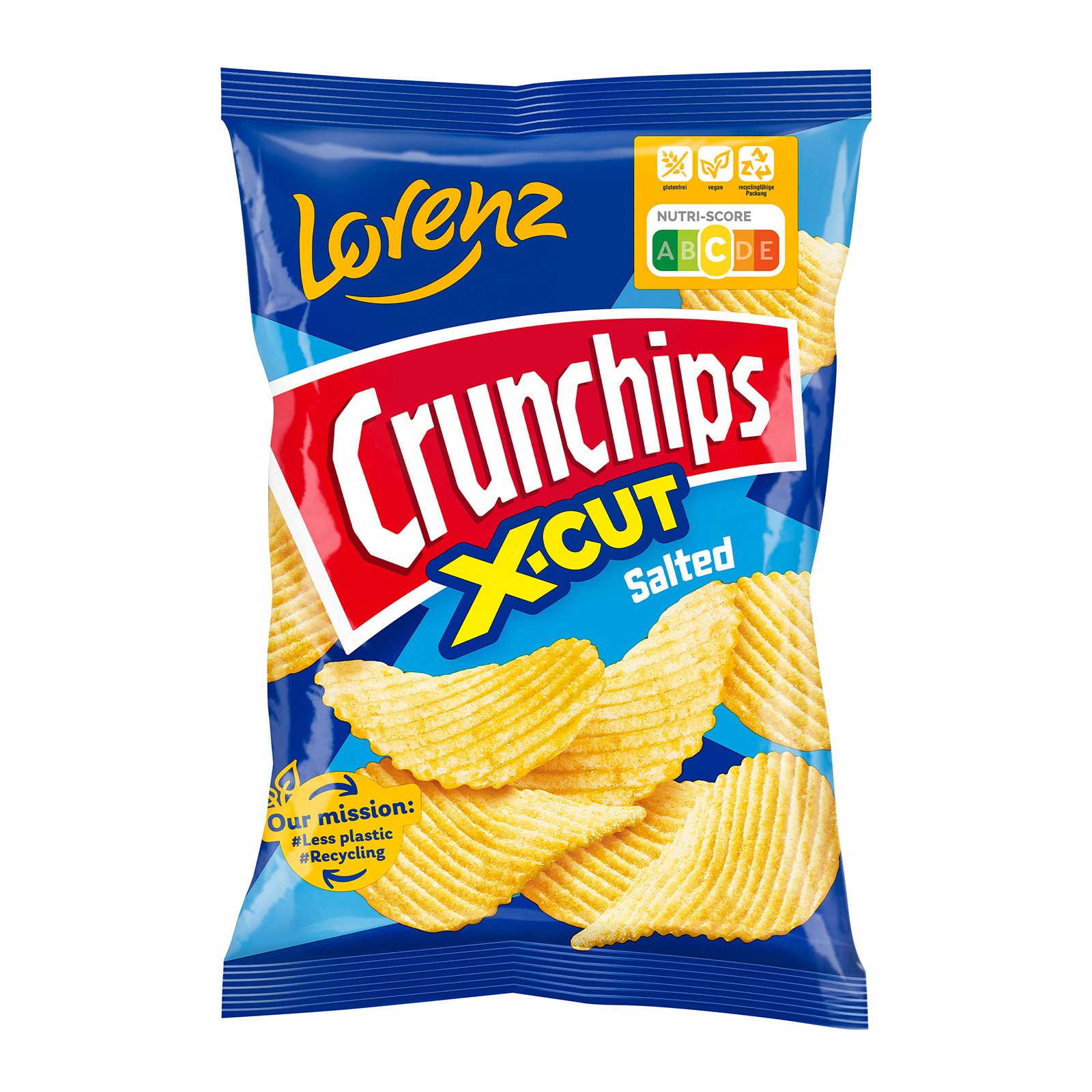 Lorenz Crunchips X-Cut Light Meersalz