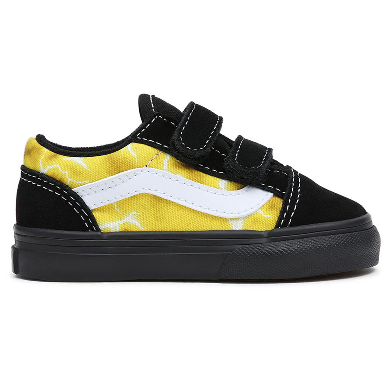 Vans Sneakers en Cuir & Textile Old Skool V noir/jaune