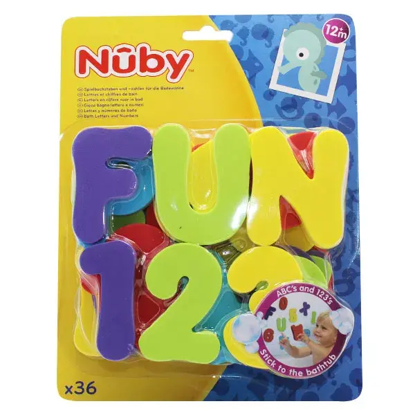 Nuby Bath Letras e Números +12m