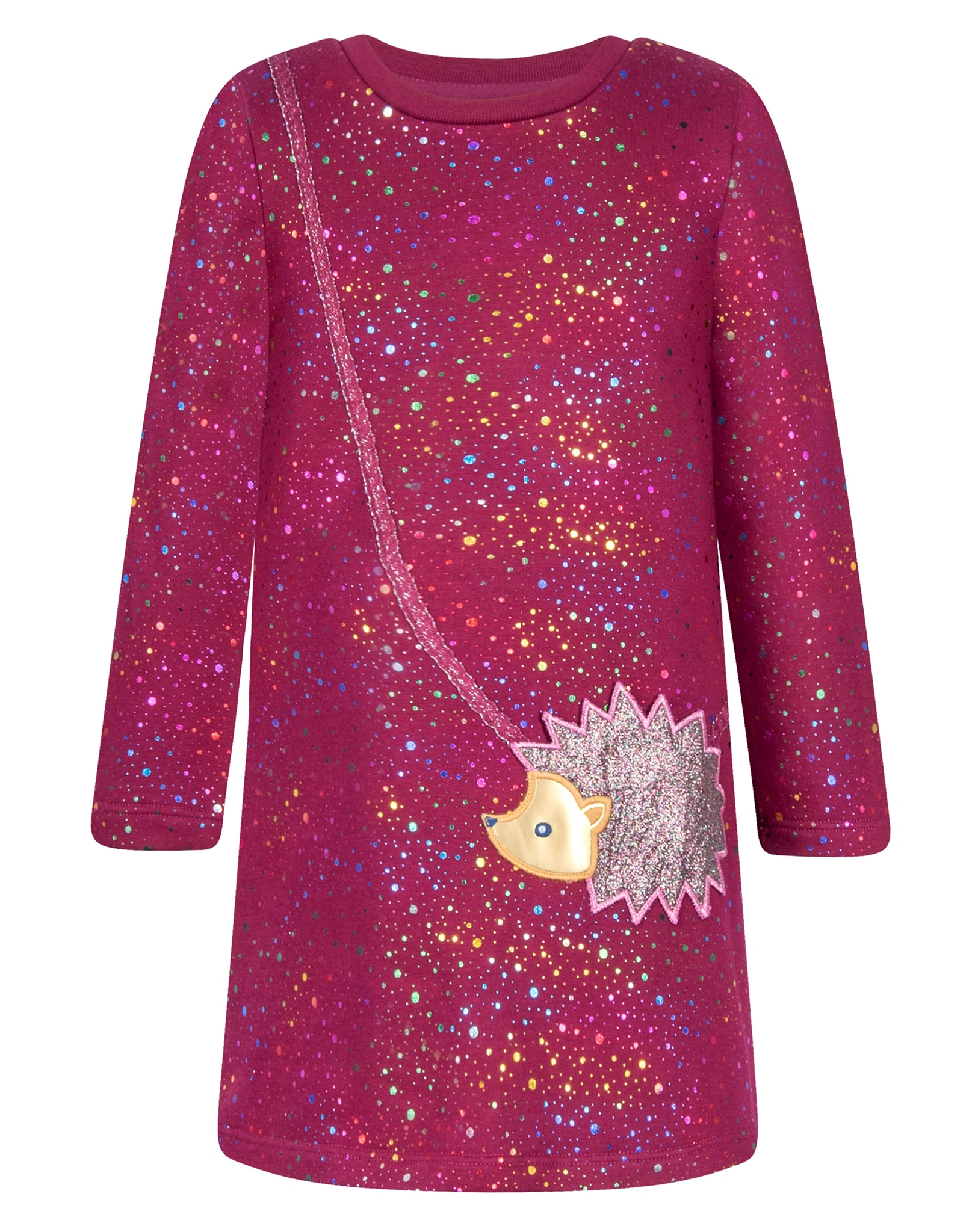 Langarmkleid GLIMMER in berry