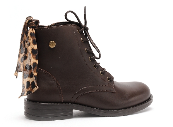 Margarita mariotti boots bottine plates femme punk madonna cuir marron