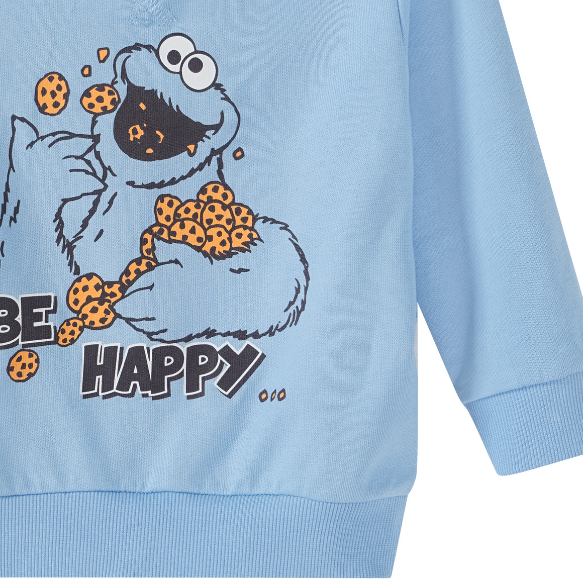 Topomini Sesamstraße Hoodie mit Print hellblau