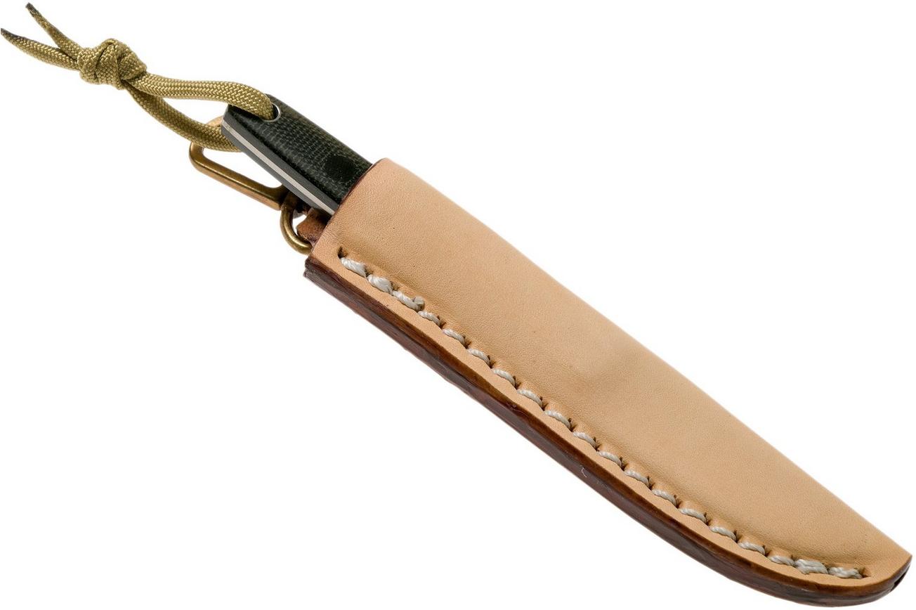 Ohta OFB SS 50 Black Canvas Micarta vaststaand mes