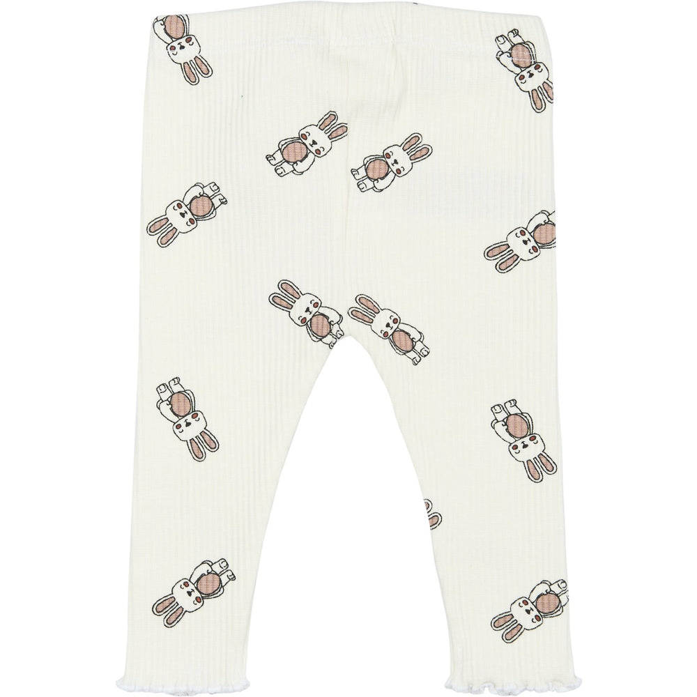 Køb THE NEW Siblings Cloud Dancer AOP TNSBPippa Rib Leggings