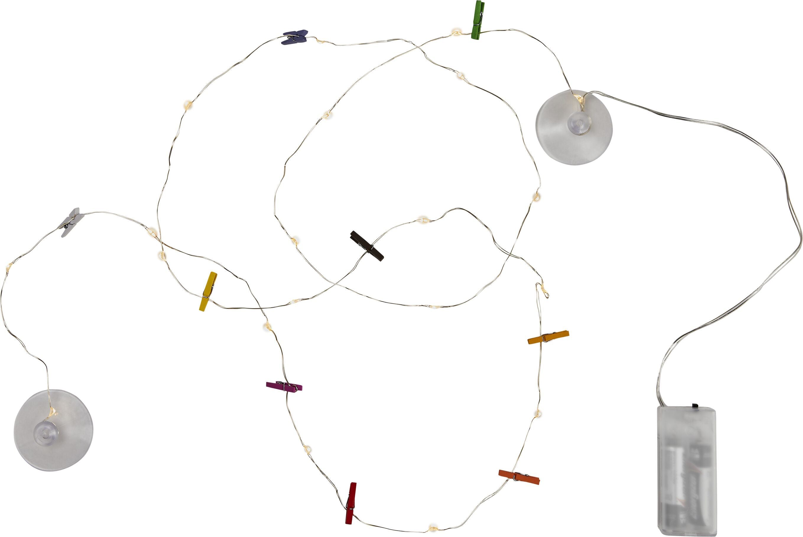 MINI CLOTHESPIN Fotoleine - Multicolor / B: 250.0 cm
