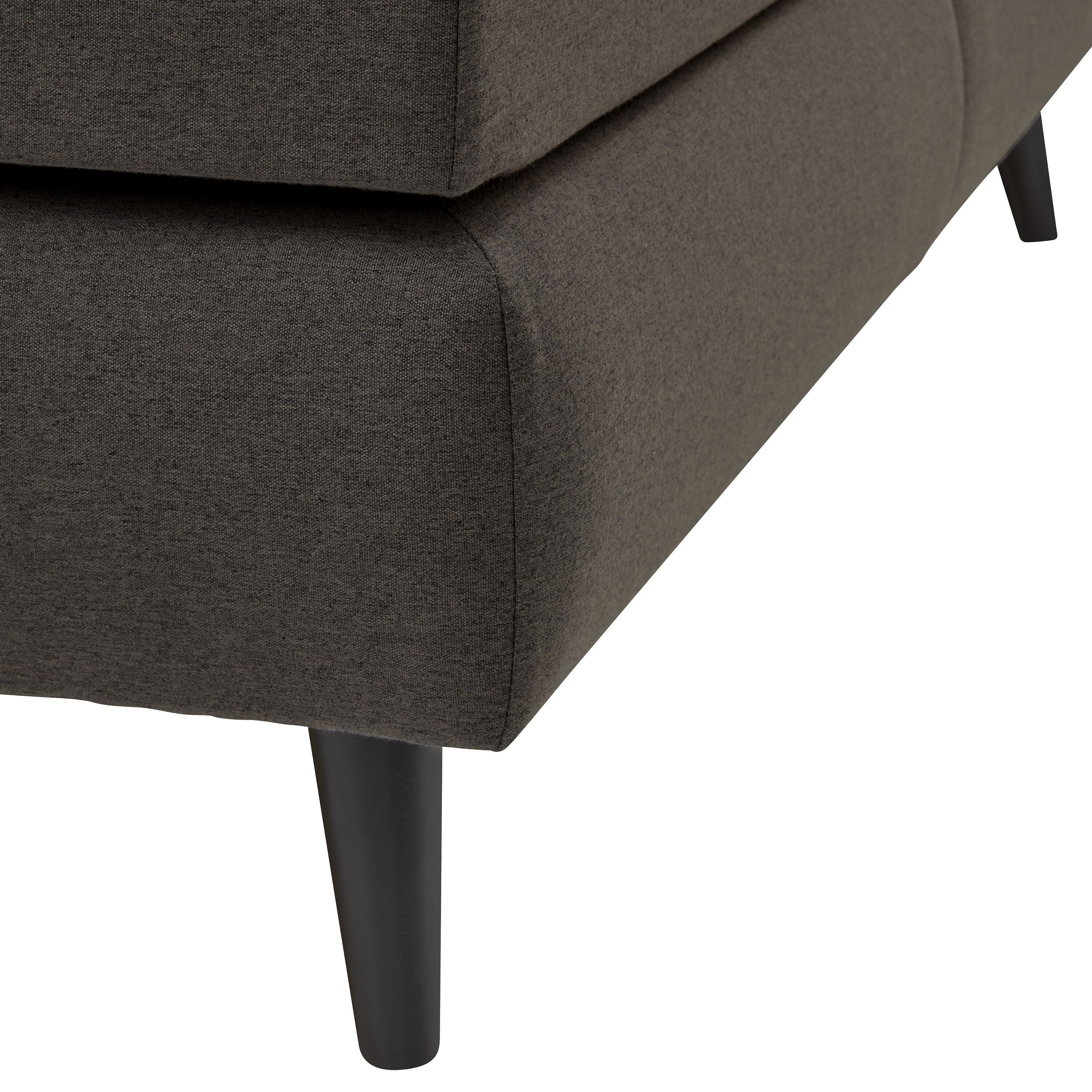 AURORE Boxspringbett - Anthrazit / B: 140.0 cm x T: 200.0 cm