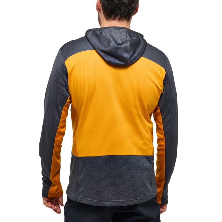 Haglöfs ROC Flash Mid Hood Men Magnetite/Sunny Yellow