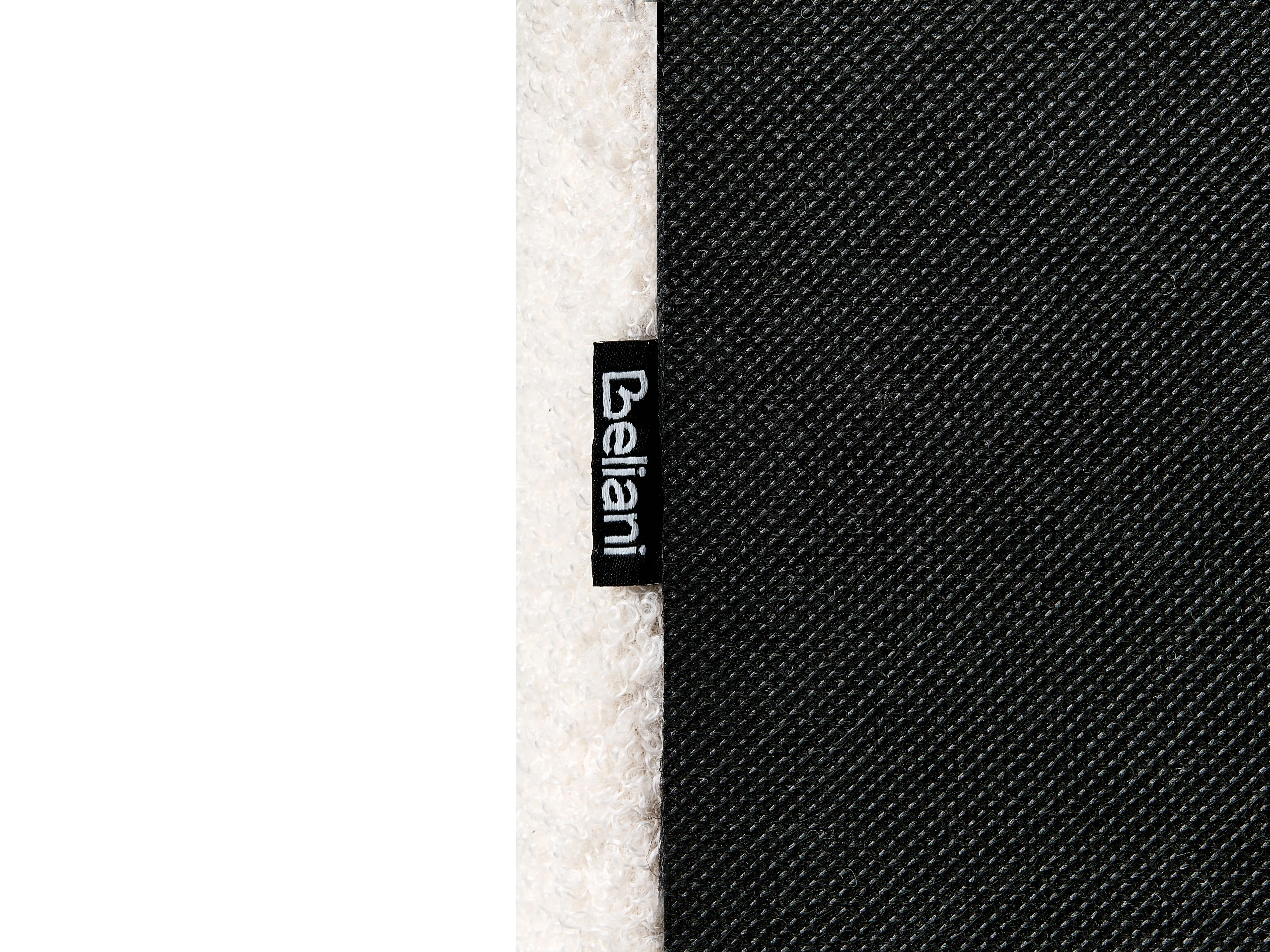 Bed met opbergruimte Bouclé BOUSSE 180 x 200 cm Gebroken wit