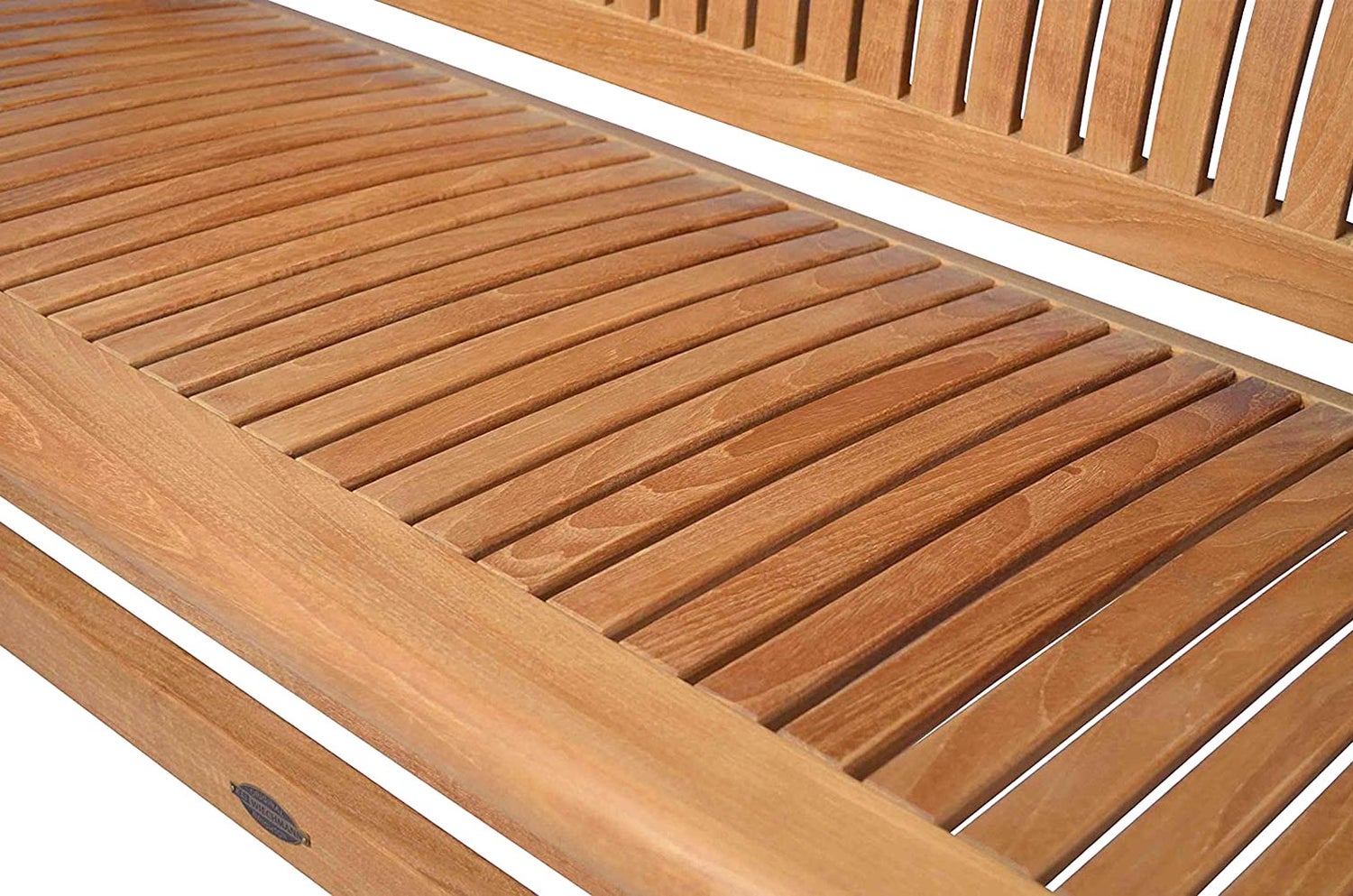 Teakhouten tuinbank 150 cm, ergonomisch gevormd, premium weerbestendig