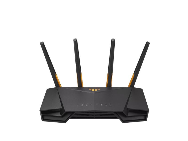 ASUS Router TUF Gaming AX3000 V2 (TUF-AX3000 V2) TUF Gaming AX3000 V2 Dual Band WiFi 6 Gaming Router mit Mobile Game Mode, 3 Stufen Portweiterleitung, 2.5Gbps Port, AiMesh für Mesh WiFi, AiProtection Pro Netzwerksicherheit