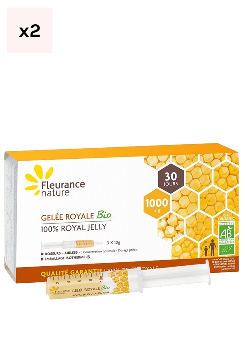 Coffret de gelée royale bio - Vitalité & tonus - 2 mois